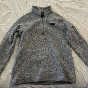 Patagonia Women's Gray Zip-Up Sweater